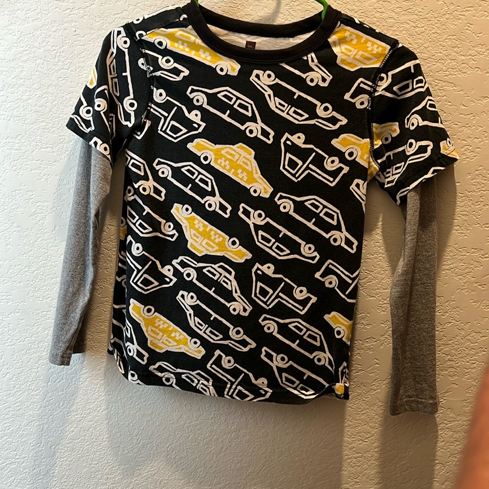 Tea Collection Taxi Double Lined Shirt Boys 10